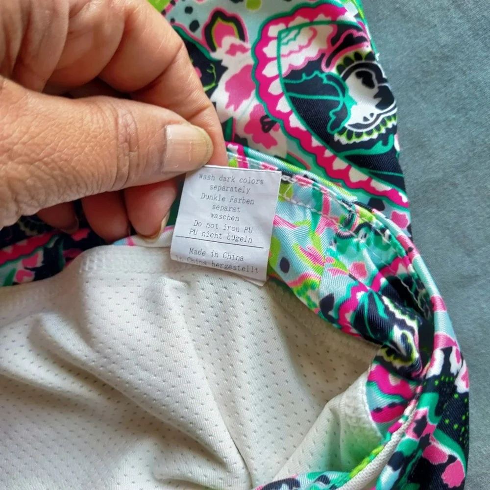 Vintage Jack Smith Golf Skirt Skort Paisley Fun 2XL Colorful Tennis Running Boho - Picture 9 of 12